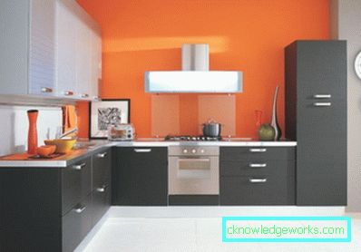 Papier peint 9-orange dans la cuisine