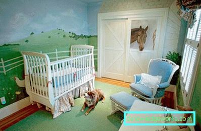 Photo: papier peint pour la chambre du nouveau-né