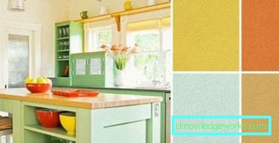 La combinaison de couleurs à l'intérieur de la cuisine (50 exemples de photos)
